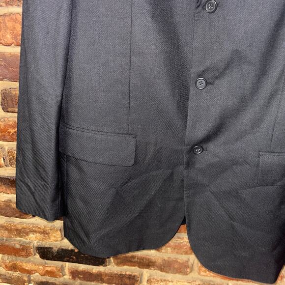 Perry Ellis Black 3-Button Blazer Jacket Sports Coat Men's Size XXL 46 Reg - Picture 4 of 8